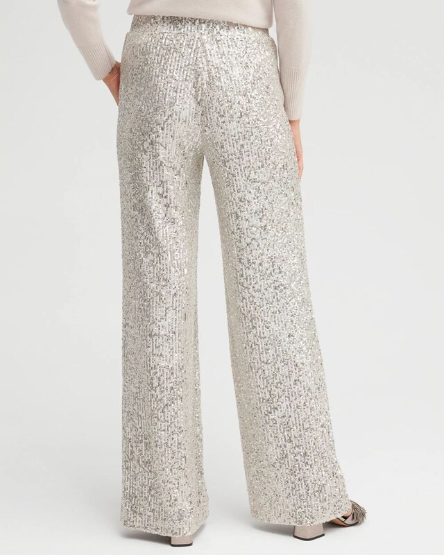 Black Label Sequin Wide Leg Pants - image 3